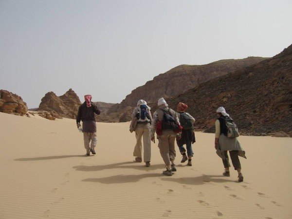 Wandern in der Wüste Sinai: Über den Sand in die Berge